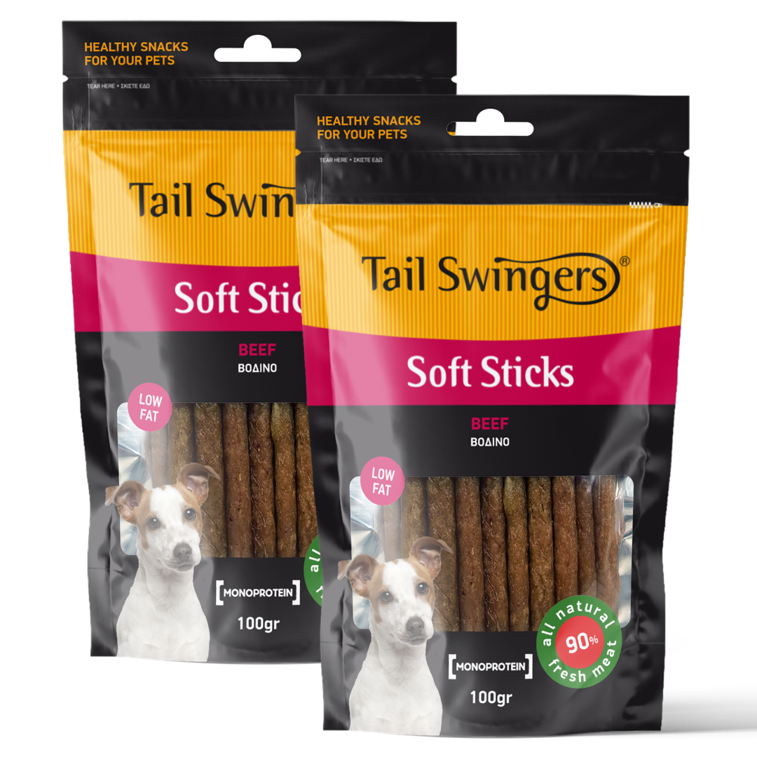 Tail Swingers Soft Beef Sticks (pack of 2)