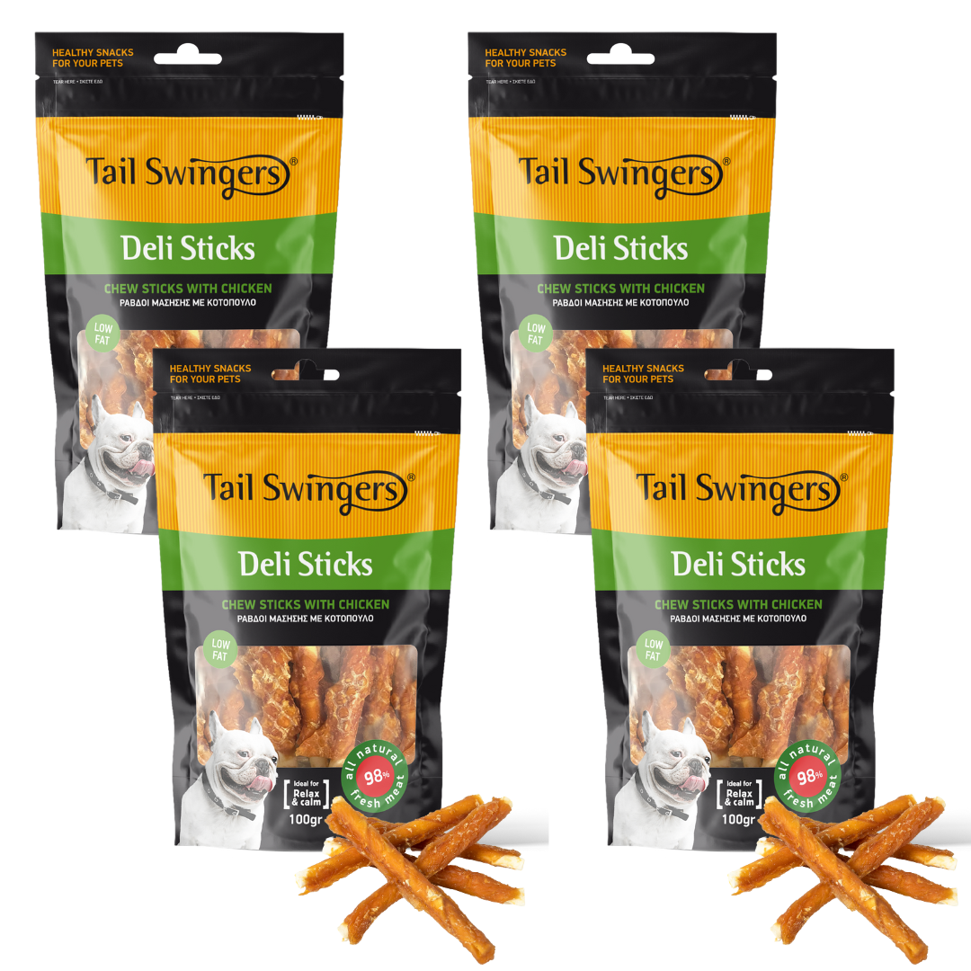 Tail Swingers Deli Chewsticks with Chicken (Pack of 4)